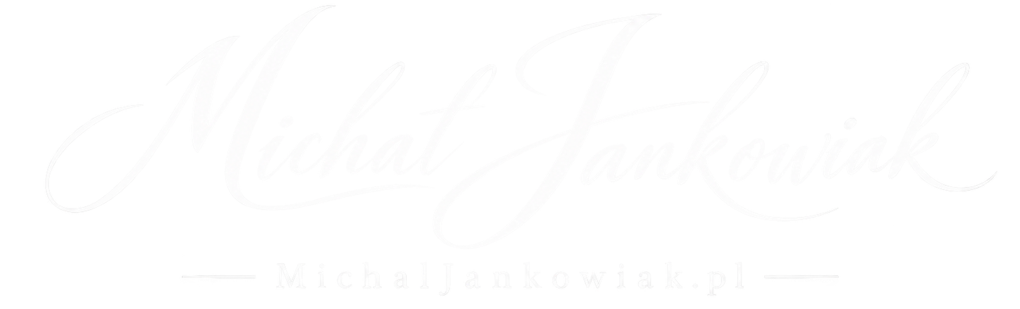 Biały podpis - logo Michał Jankowiak Szkolenia & Coaching